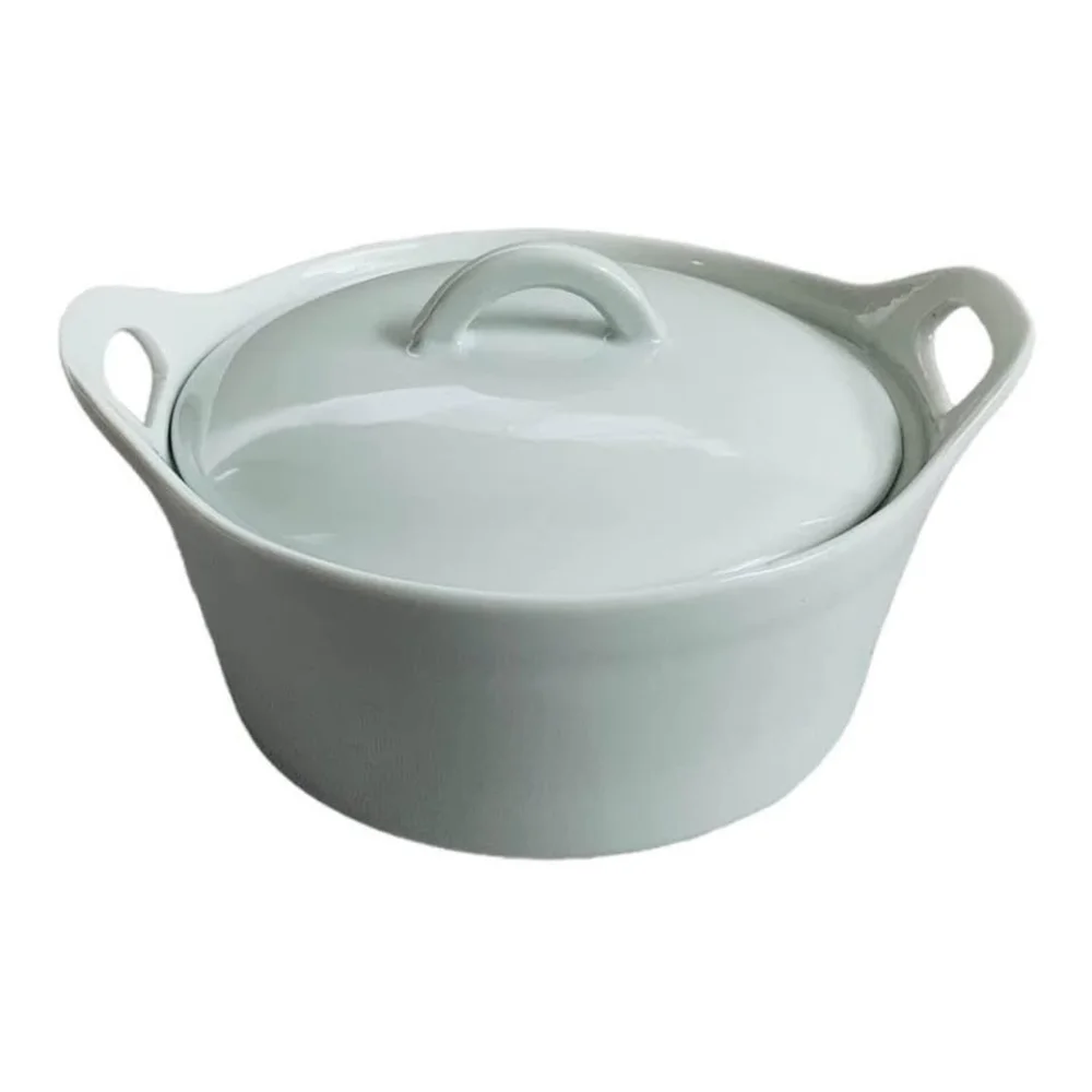 Mini Pot with Lid Sur La Table Porcelain COCOTTE White Mini BAKER Ceramic POT